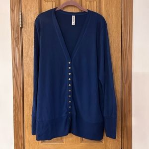 Zenana outfitters plus size Blue Cardigan